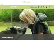 Tablet Screenshot of petpiggies.co.uk